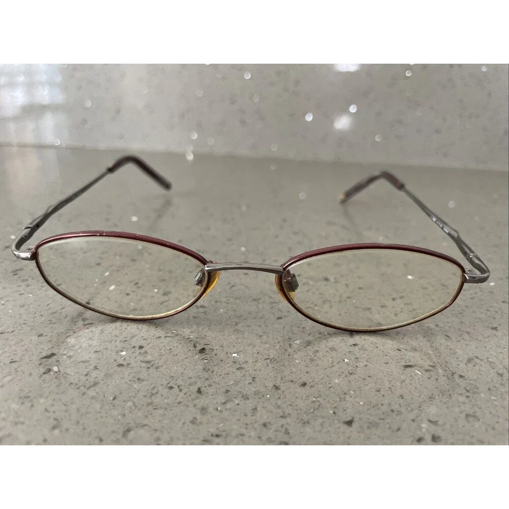 Covergirl Eyeglasses Frames ONLY CG303 47-18-130 red oval full rim Col 608